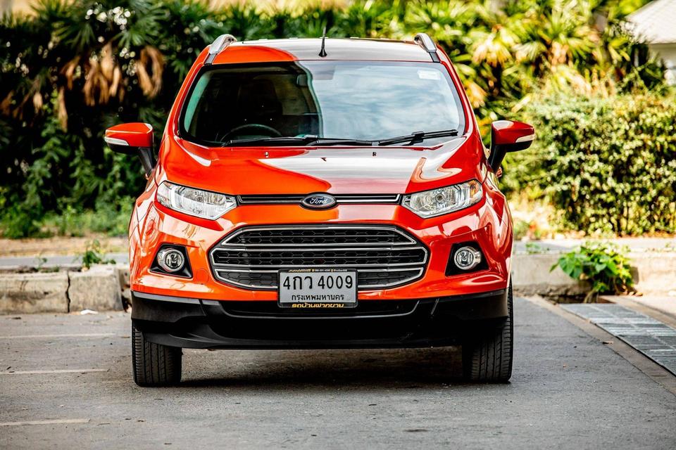 Ford EcoSport 1.5 Titanium Sunroof ปี 2015 สีส้ม ไมล์แท้เพียง 90,523 Km. 2