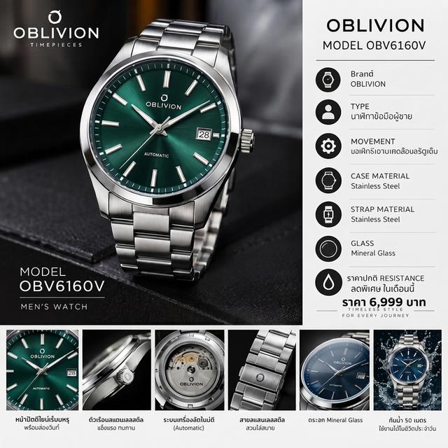 OBLIVION รุ่น OBV6160V  ราคา 6,xxx
