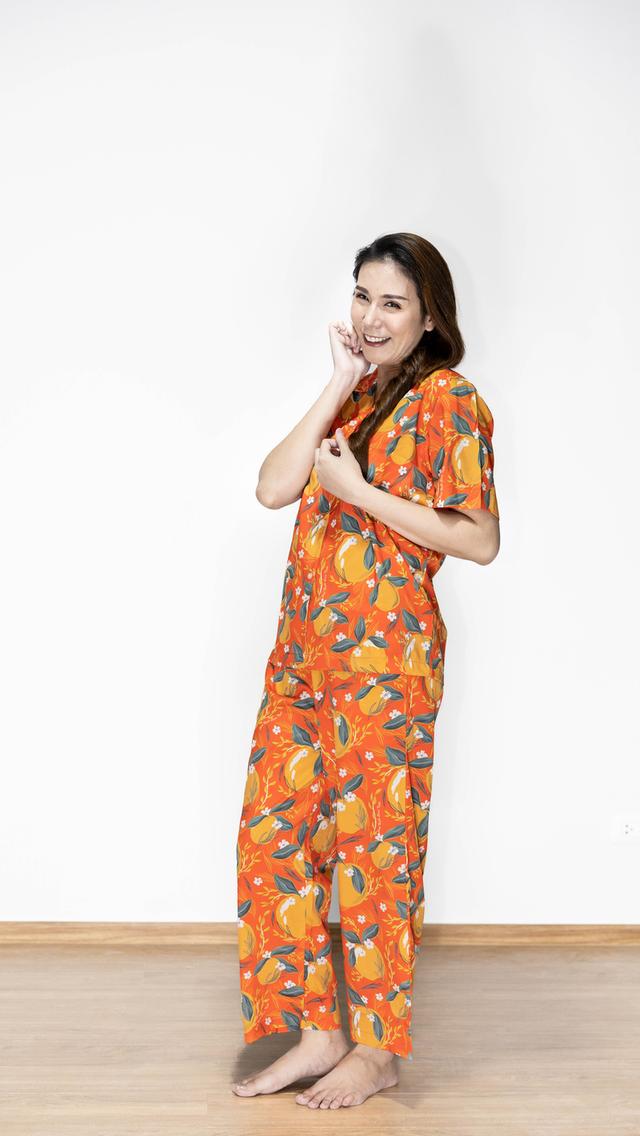 ชุดนอนผ้าไหม​ silk satin