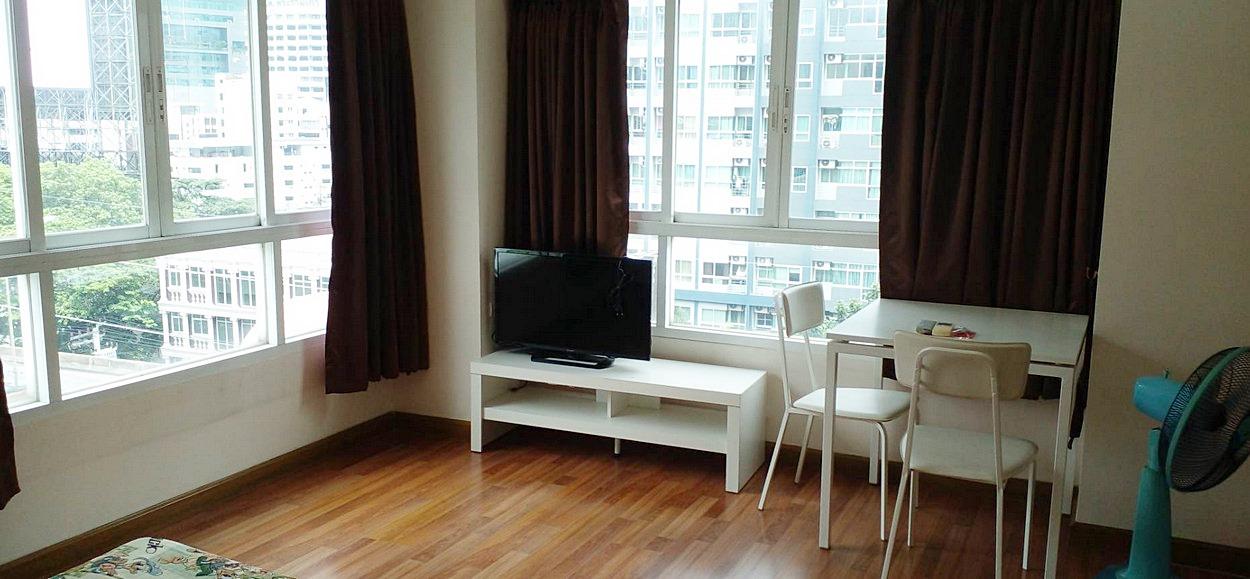 Condo PG 2 Rama IX พีจี 2 พระราม 9 ห้องหัวมุม 32 ตารางเมตร ชั้น8 ตกแต่งครบ ใกล้ MRT พระราม 9 3