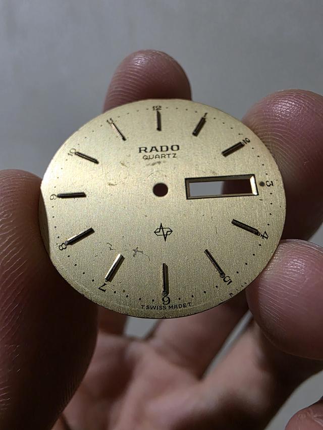อะไหล่นาฬิกา หน้าปัด Rado สีทอง ของสะสม สวย ขายตามสภาพ พร้อมส่ง รูปที่ 2