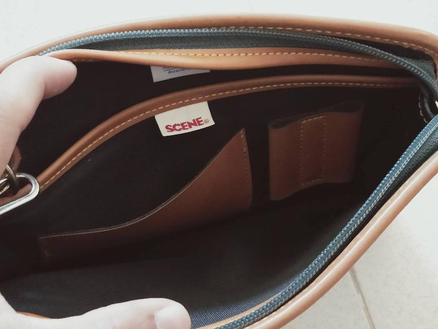 SCENE / Japan Luggage Association กป.ครัชใส่ของจุกจิกส่วนตัว หนังโทนสีสวย สภาพดีมาก ยังดูใหม่ สะอาด ไม่มีตำหนิ รูปที่ 5