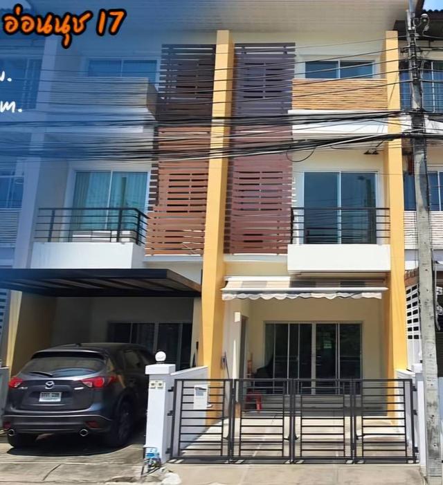 ขายด่วน ทาวน์โฮม 3 ชั้น มายเพลส อ่อนนุช 17 แยก 16 My Place มุมดีหน้าสวน สนใจโทร 064 934 1398