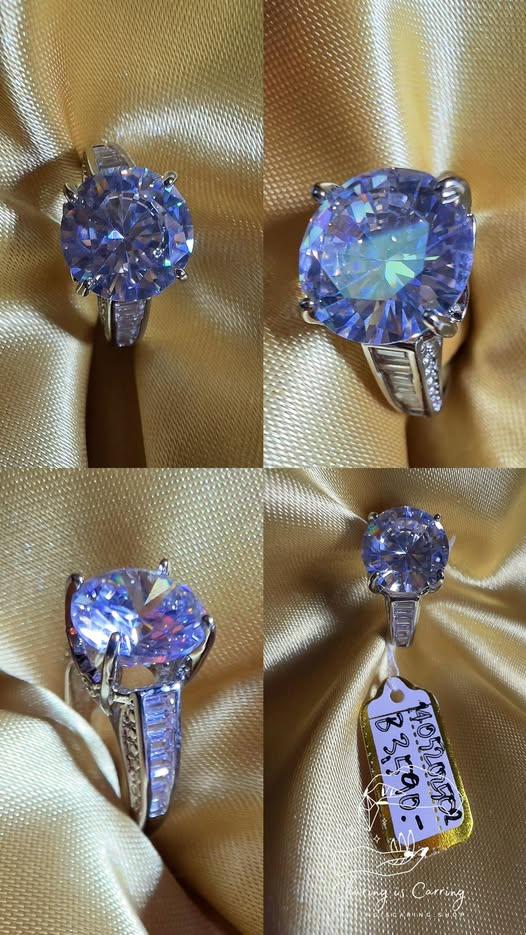 แหวนแฟชั่น เพชรแฟนซี Moissanite แบบ บริดเจอตัน ราคา ฿3,590.- บาท รวมส่ง Bridgerton style