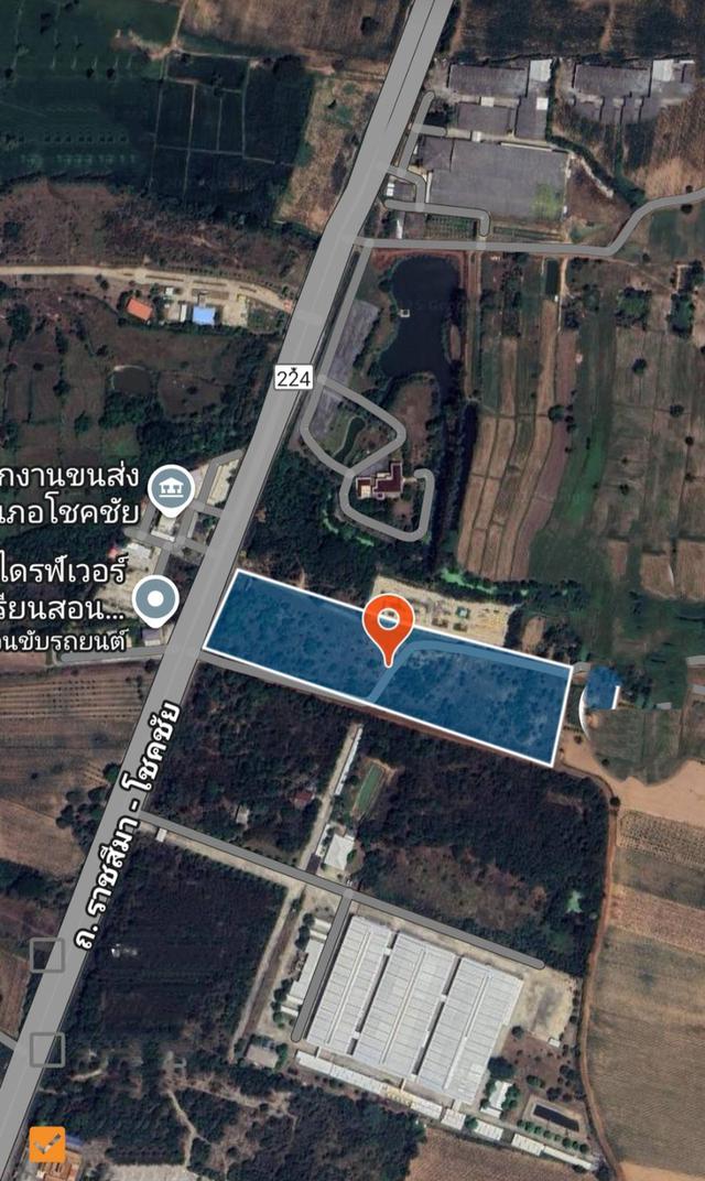 ขายที่ดินที่ดินติดถนนราชสีมาโชคชัยตรงข้ามขนส่งโชคชัย​ ประเภทเอกสารสิทธิ์ โฉนด​ฟรีค่าโอน​ถึง 30 กันยายน 2568​ เนื้อที่ : 22 ไร่ 3 งาน 46ตร.ว.  1
