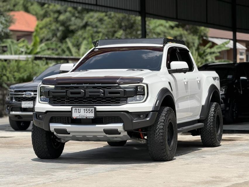 2023 FORD RANGER, 3.0 RAPTOR ECOBOOST4WD โฉม DOUBLE CAB สีขาว เกียร์ออโต้ 10 สปีด