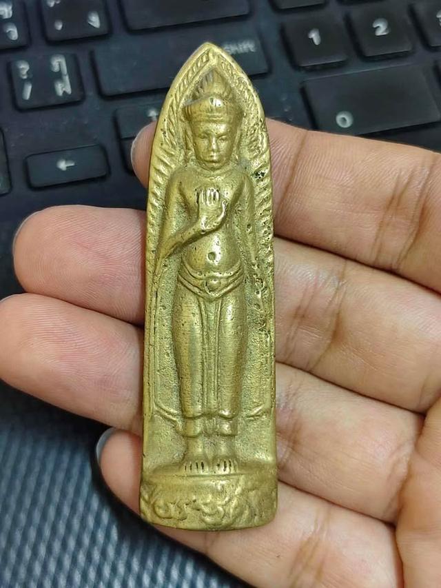 พระร่วงหลังรางปืน พระกรุเนื้อสัมฤทธิ์ เก่า สวยมาก หายาก น่าบูชา