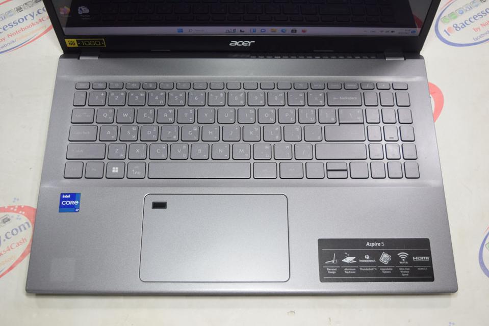 ขาย Acer Aspire 5 15.6นิ้ว IPS 60Hz รุ่นใหม่ ตัวท็อปแรงๆ Core i7 Gen12 สภาพไร้รอย ประกันเหลือ 5