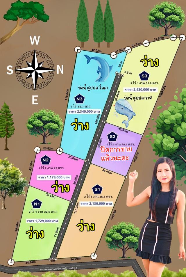 ที่ดิน " วิวภูเขา " อากาศดี ใกล้วังน้ำเขียว ใกล้ทางหลวง 304 วิวภูเขาลอมรอบ ภูหลวง ปักธงชัย นครราชสีมา มีให้เป็นเจ้าของอีก 5 แปลง เท่านั้น 2