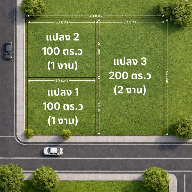 ที่ดินใกล้ ม.เกษตร สกลนคร แบ่งขาย ใกล้ ม. / 7-11 / หอพัก ที่ดินสูง ถนนคอนกรีต ไฟฟ้า–ประปาพร้อม  • แปลงที่ 1 : 1 งาน → 480,000 บาท • แปลงที่ 2 : 1 งาน 2