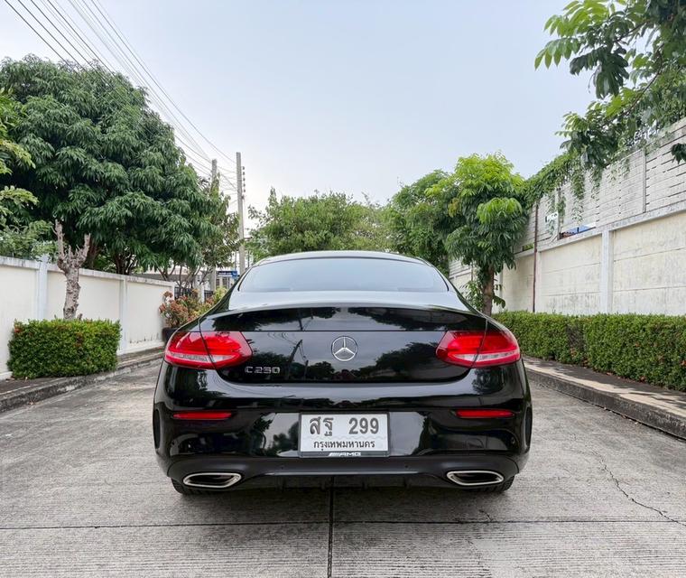 รหัสรถ AP299 🎱 Mercedes-Benz C250 Coupe AMG สีดำ เบาะแดง ปี 2018 รูปที่ 6