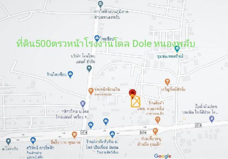 ขาย ที่ดิน แหล่งชุมชน หน้าโรงงานโดลไทยแลนด์ ซอยชัยพัฒนา หัวหิน 1 ไร่ 1 งาน ราคาถูก ต่อรองได้ 3