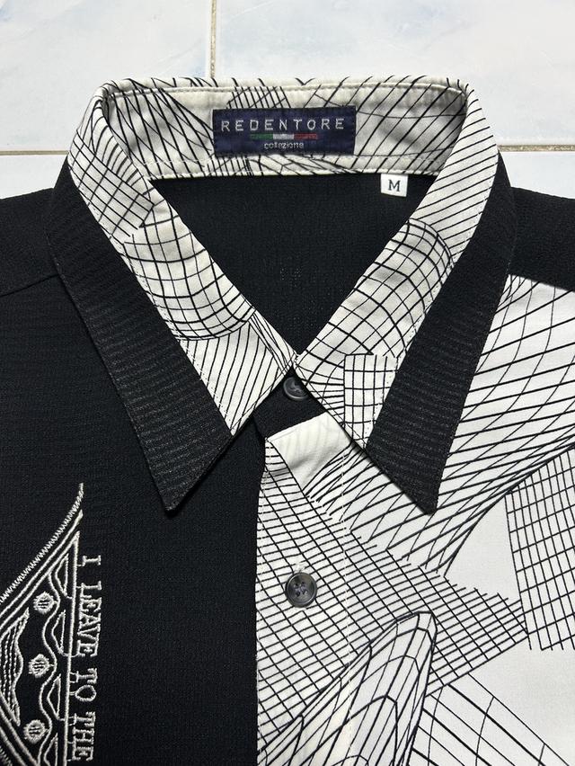 🏁 [JAPAN MARKET] เสื้อเชิ้ตแขนยาววินเทจแบรนด์ REDENTORE Collezione สไตล์อิตาลีดีไซน์ 🕶️ รูปที่ 4