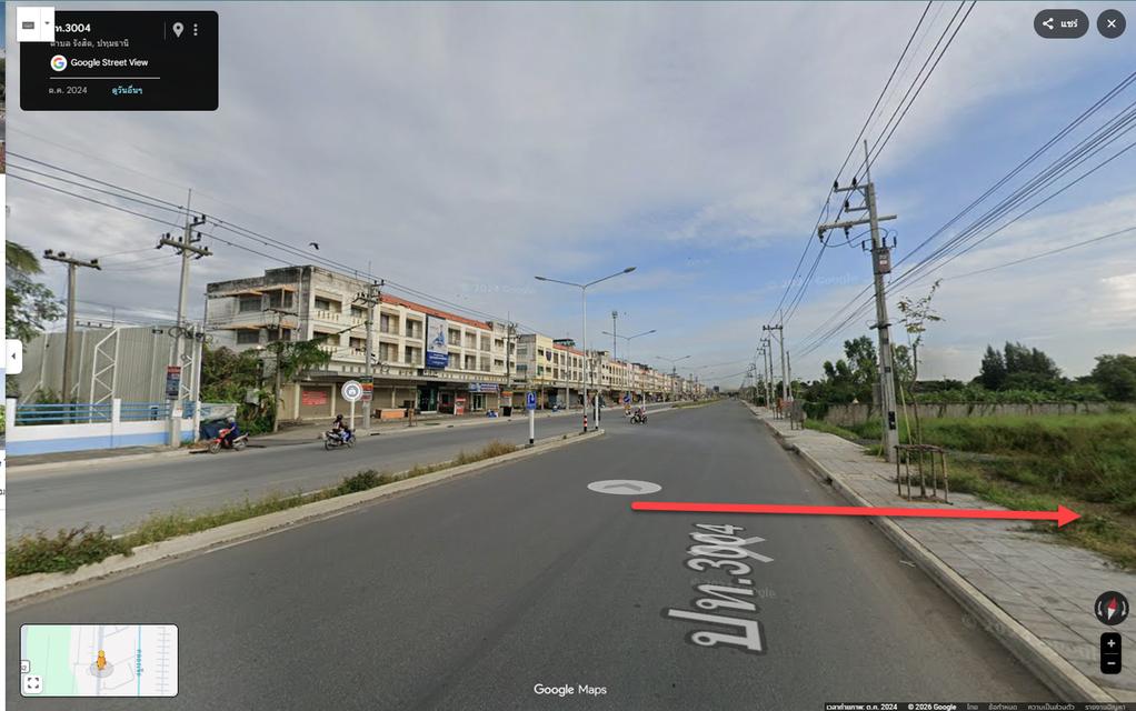 ประกาศให้เช่าที่ดินทำเลดี ตำบล รังสิต คลอง 7 อำเภอธัญบุรี ปทุมธานี ถนน ปท.3004 5