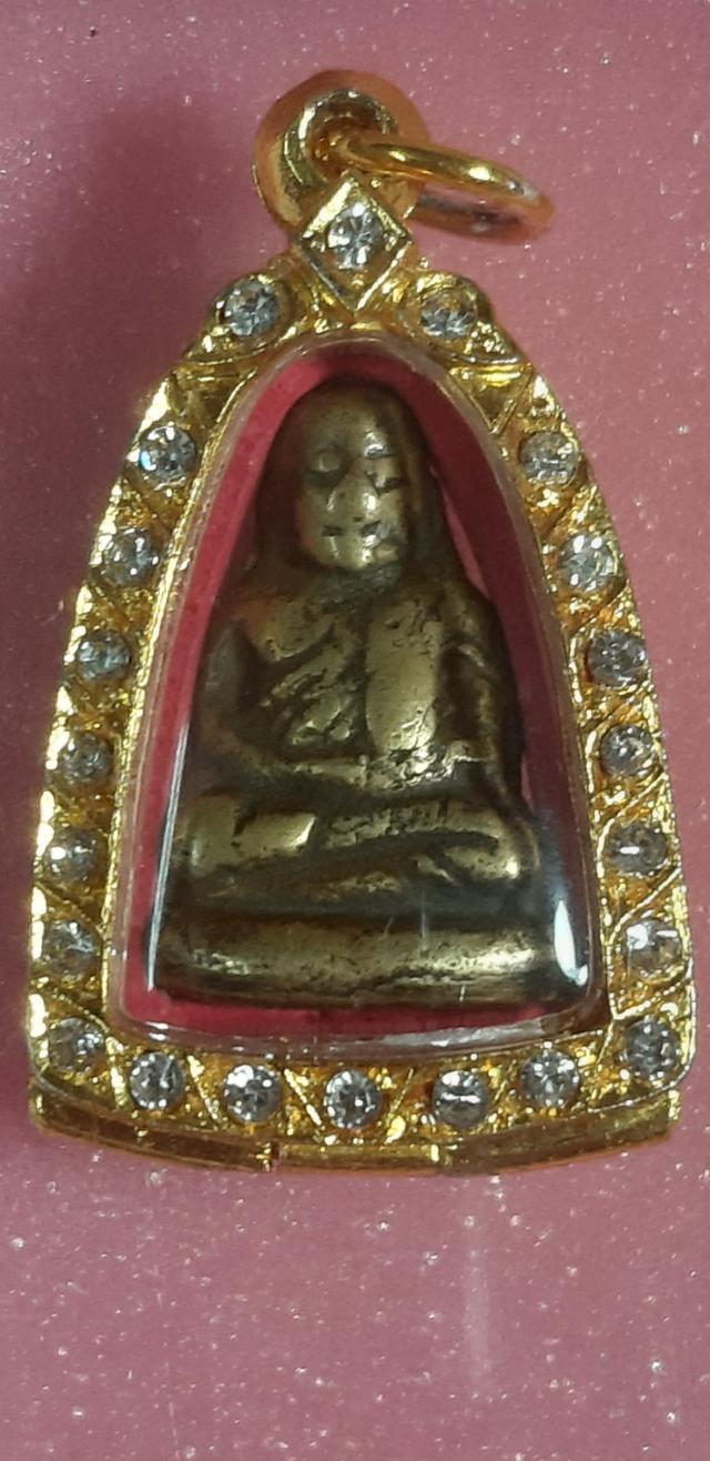 หลวงพ่อเงิน พิมพ์ขี้ตาสามชาย เนื้อโลหะผสม(ทองดอกบวบ) ปี2450-2460