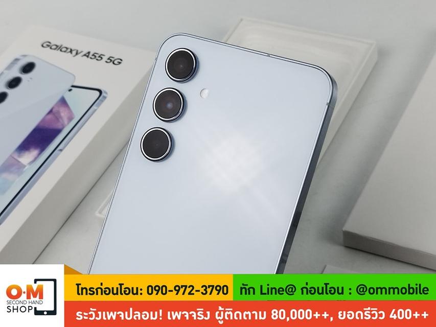 ขาย/แลก Samsung Galaxy A55 5G 12/256 สี Awesome Iceblue ศูนย์ไทย ประกันศูนย์ สวยมาก แท้ ครบกล่อง เพียง 11,900 บาท  6