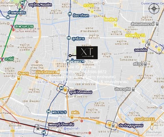 ให้เช่าคอนโด เอ็กซ์ที ห้วยขวาง (XT Huaikhwang) ใกล้ MRT ห้วยขวาง ตึก A ชั้น 15 35.1 ตร.ม. 1 น 1 น้ำ ราคา 20,000 บาท/เดือ 2