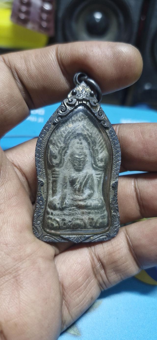 พระยอดขุนพล หรือ พระพุทธชินราชใบเสมา เนื้อชินเงิน กรุลพบุนี