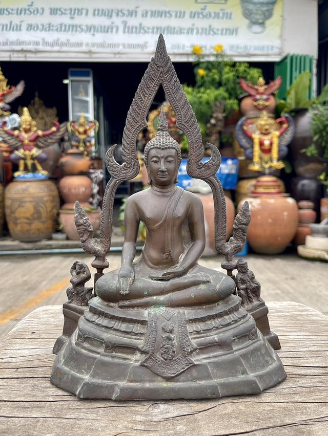 พระพุทธชินราช ภปร รุ่นแรก ปี2515 หน้าตัก5นิ้ว เนื้อทองเหลือง วัดพระศรีรัตนมหาธาตุ พิษณุโลก