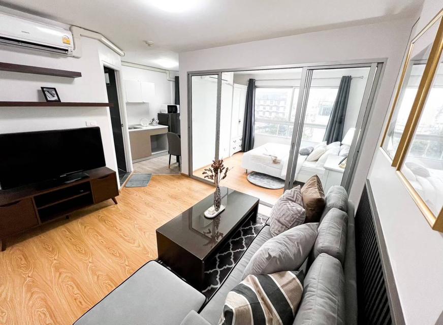 ดี คอนโด ติดรถไฟฟ้า (สายสีม่วง) สถานีไทรม้า หน้าโครงการ‼️ บิ้วอินครบ เฟอร์ครบ👍 ใกล้❤️ -สะพานพระนั่งเกล้า -ตลาดต้นสัก -ตลาดนกฮูก ไนท์พลาซ่า -เซ็นทรั 5