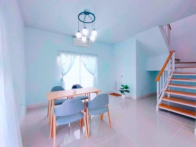 เช่าทาวน์โฮมหรู 2 ชั้น วงแหวน ราชพฤกษ์ 340 วัดสามง่าม บางบัวทอง 2.1 กม.แปลงมุม 28 ตร.วา. 225 ตร.ม. พร้อมเฟอร์ เครื่องใช้ 3