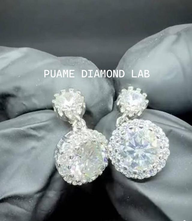 ต่างหูเพชร ดีไซน์โดดเด่น งานผีมือละเอียดประณีต ราคาสบายกระเป๋า พร้อมใบรับประกันสินค้าทุกชิ้น - ปุอามี่ Diamond Lap Rama2 (083-2469526) 3