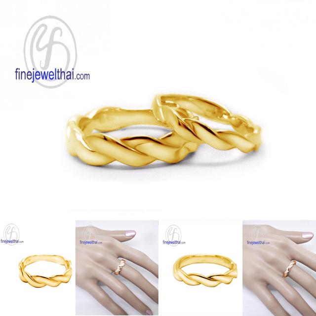 Finejewelthai แหวนคู่รักสำหรับคนรุ่นใหม่ ดีไซน์มินิมอล มีเอกลักษณ์ R1279_8000 4