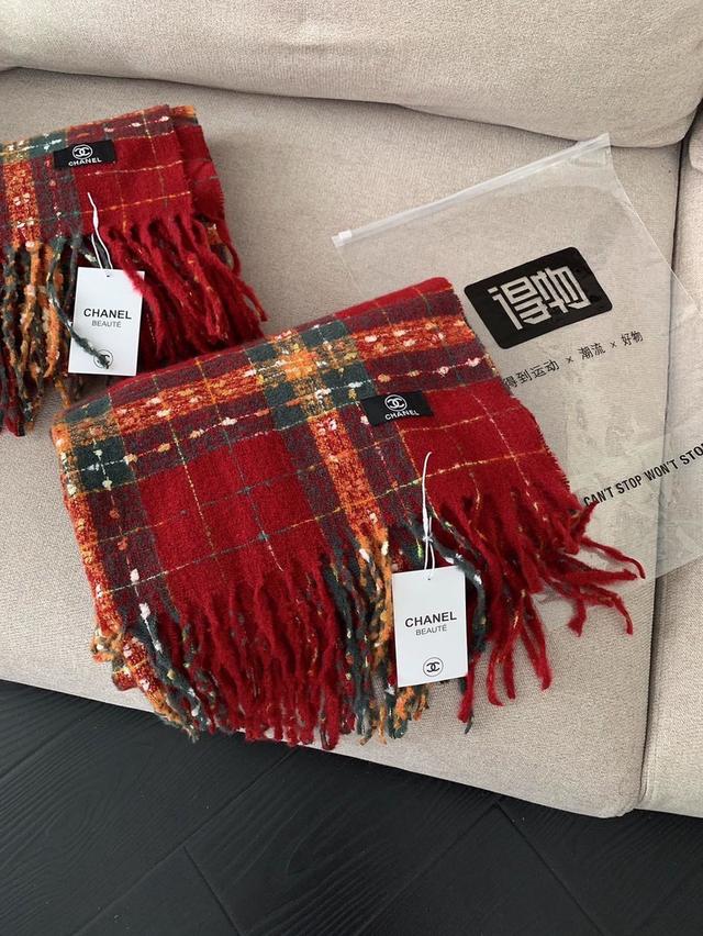 ผ้าพันคอพันไหล่chanel