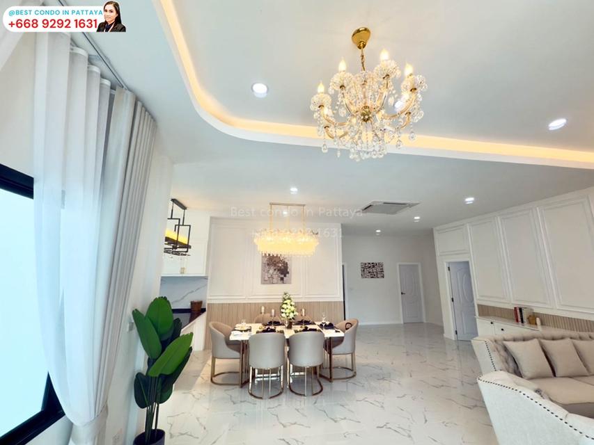 ✨ #บ้านหรูพัทยา พร้อมสระว่ายน้ำ #รหัสทรัพย์447 ✨ 🔥🔥 ราคาเพียง 10.9 ล้าน 🔥🔥 🏡 บ้านหัวมุม ขนาดกว้าง พร้อมสระว่ายน้ำระบบเกลือ และเฟอร์ครบทุกห้อง 17