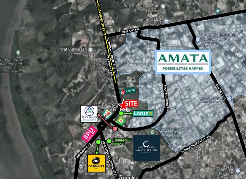 (เจ้าของขายเอง) ขายที่ดิน 7 ไร่ ใกล้นิคมอมตะนคร ติดถนนสุขุมวิท รับนายหน้าช่วยขาย 2