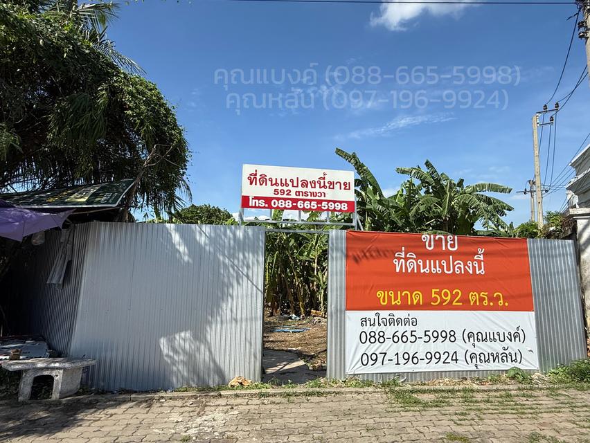 ที่ดินติดถนนใหญ่ราชพฤกษ์ 556 ตร.ว.