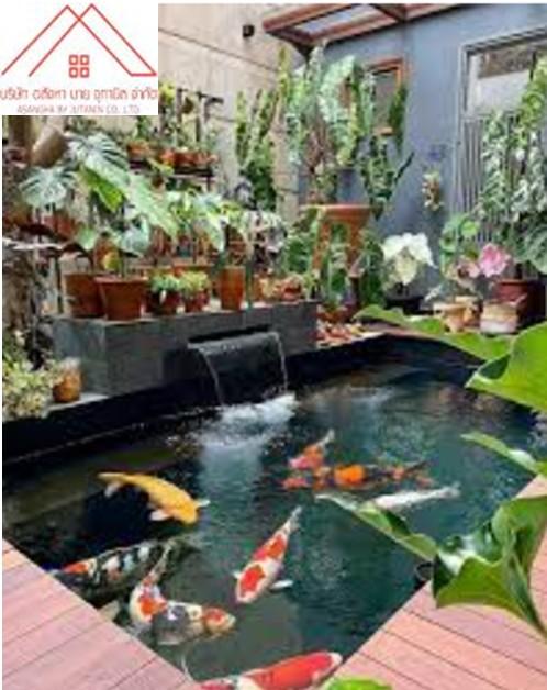 งานปรับฮวงจุ้ย สร้างบ่อน้ำ จัดสวนขนาดเล็กหน้าบ้าน>>0826632546 1