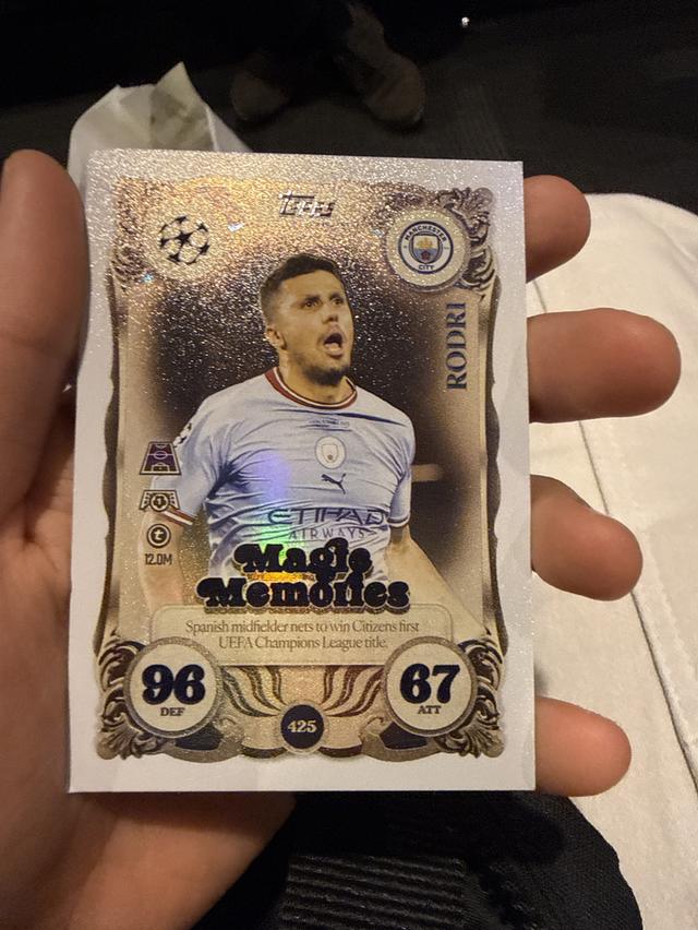 Rodri football card promotion 4