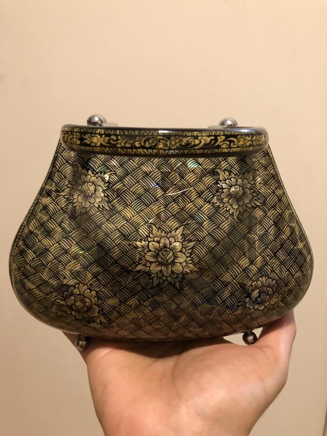 กระเป๋ามุก งานเก่าเก็บ สภาพสมบูรณ์งาน handmade 4