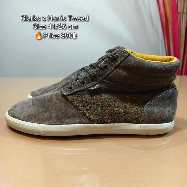 Clarks x Harris Tweed Size 41/26 cm🔥Price 890฿