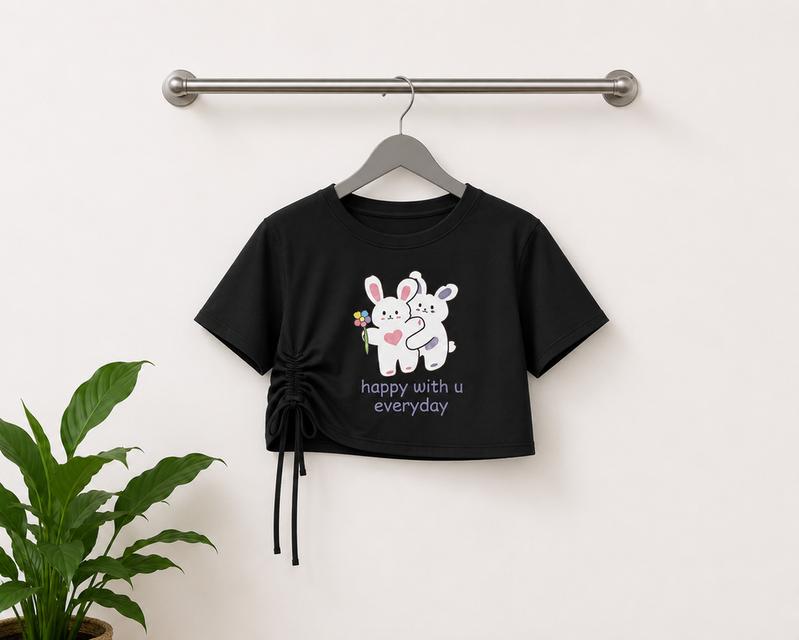 เสื้อครอปครึ่งตัว เสื้อผ้าแฟชั่นมือสองสวยๆ
