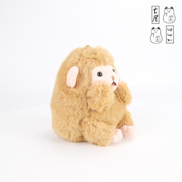 พวงกุญแจ ลิงอ้วน คินาโกะ ดังโงะ 🐒 Kinako Monkey・Saru Dango ~ AMUSE Plush Keychain ~ Mascot 10 cm 🍡 รูปที่ 6