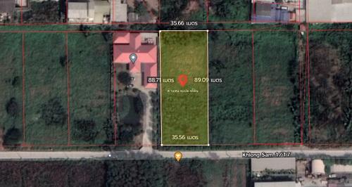 ขายที่ดิน 2 ไร่ คลองสาม 1/17 (คลองหลวง) แปลงสวยสี่เหลี่ยม ลดเหลือ 18,000/ตร.ว. 3