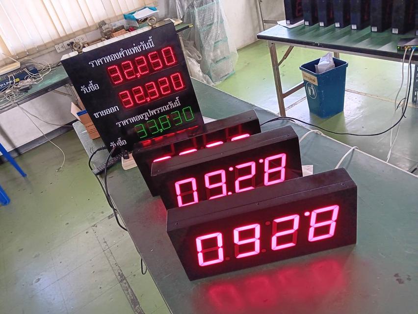 Digital clock นาฬิกาดิจิตอล นาฬิกาโรงงาน นาฬิกาขนาดใหญ่ นาฬิกาแขวนผนัง นาฬิกาจับเวลา รุ่น 404 6