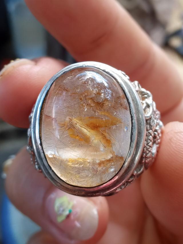 แหวนเงินแก้วโป่งข่าม