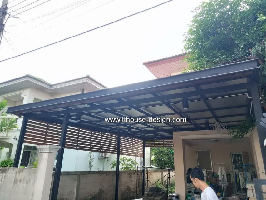 ต่อเติมบ้านแบบครบวงจร หลังคา กันสาด ปูเบื้อง พื้น ผนัง Line : tthouse23 12