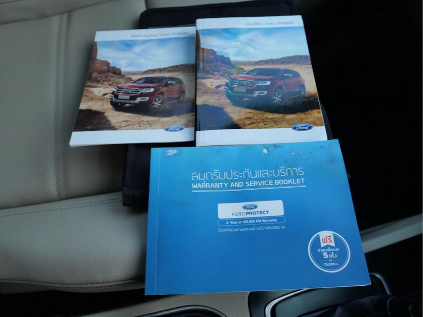 Ford Everest 2.2 Titanium+ ปี2018 อุปกรณ์ครบ กุญแจ2ดอกบุ๊คเซอร์วิส