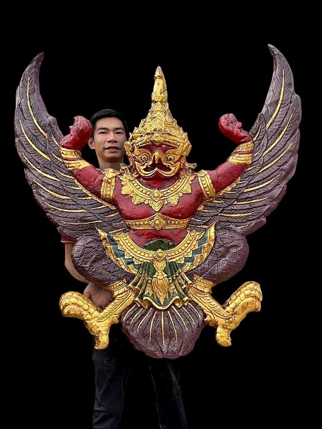 พญาครุฑองค์ใหญ่ ครุฑแขวนผนัง ขนาด1เมตร ครุฑสุบรรณ