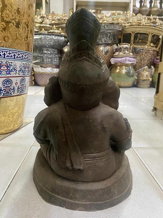 พระพิฆเนศโบราณ ขนาด9นิ้ว ทองเหลือง องค์พระพิฆเนศ 4