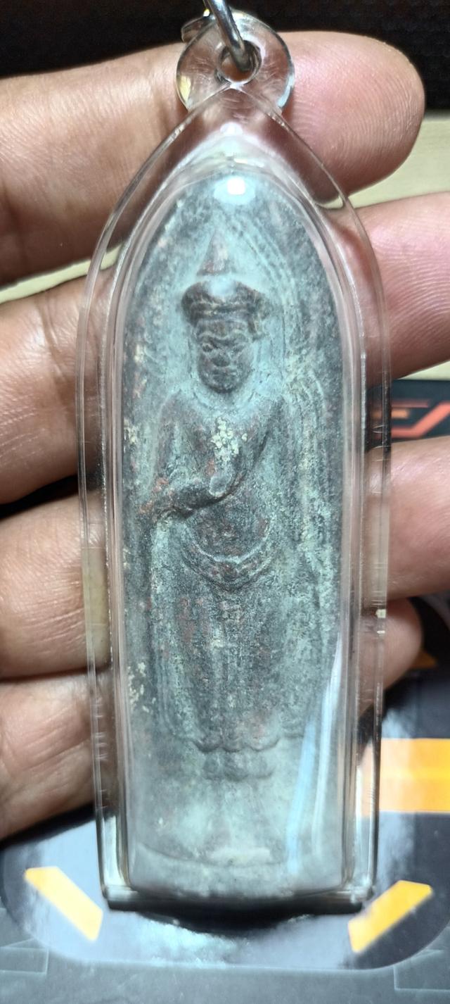 พระร่วงหลังรางปืนเนื้อตะกั่วสนิมแดง ศรีสัชนาลัย สุโขทัย