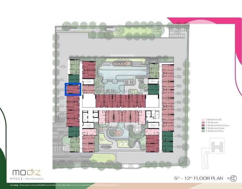 ขายดาวน์คอนโด Modiz Vault Kaset Sripatum ชั้น 6 ใกล้ BTS ศรีปทุม 500 ม. ลด 270,000 เหลือเพียง 2.74 ล้าน 10
