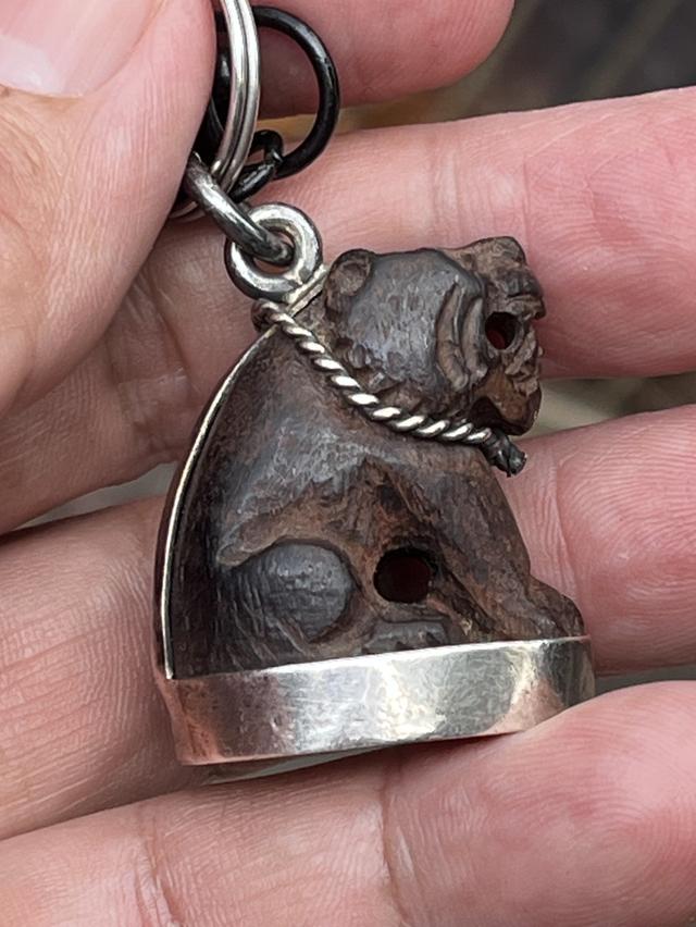 เสือไม้แกะเก่า กรอบเงินเก่า รูปที่ 2