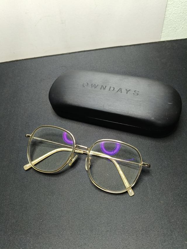 กรอบแว่นตา OWNDAYS แท้ รุ่น Lillabell LB1012N-1A สีทอง ทรงวินเทจ พร้อมกล่อง รูปที่ 4