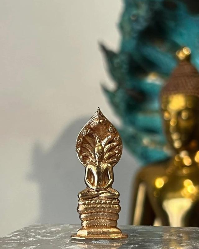 พระนาคปรก สำริด หน้าตัก 1.5 ซม. รูปที่ 5