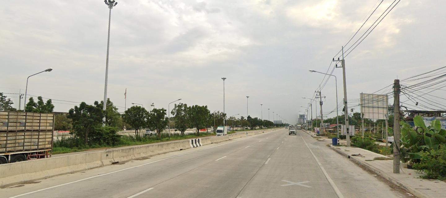 ที่ดิน12ไร่  พื้นที่สีเขียว หน้ากว้าง 58ม.ถนนกาญจนาภิเษก วงแหวนหมายเลข9 ตำบล คลองพระอุดม อำเภอลาดหลุมแก้ว ปทุมธานี 3